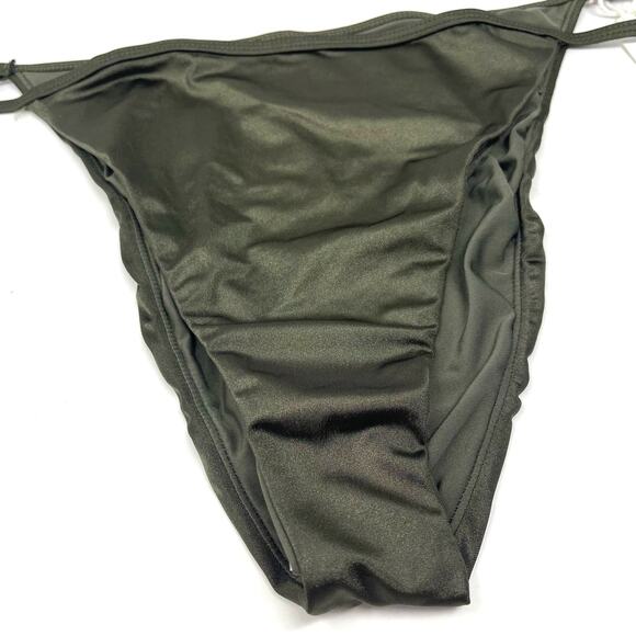 Good American Shine Perfect Fit Bikini Bottom Stormy Size 5 US 2XL - Picture 6 of 7